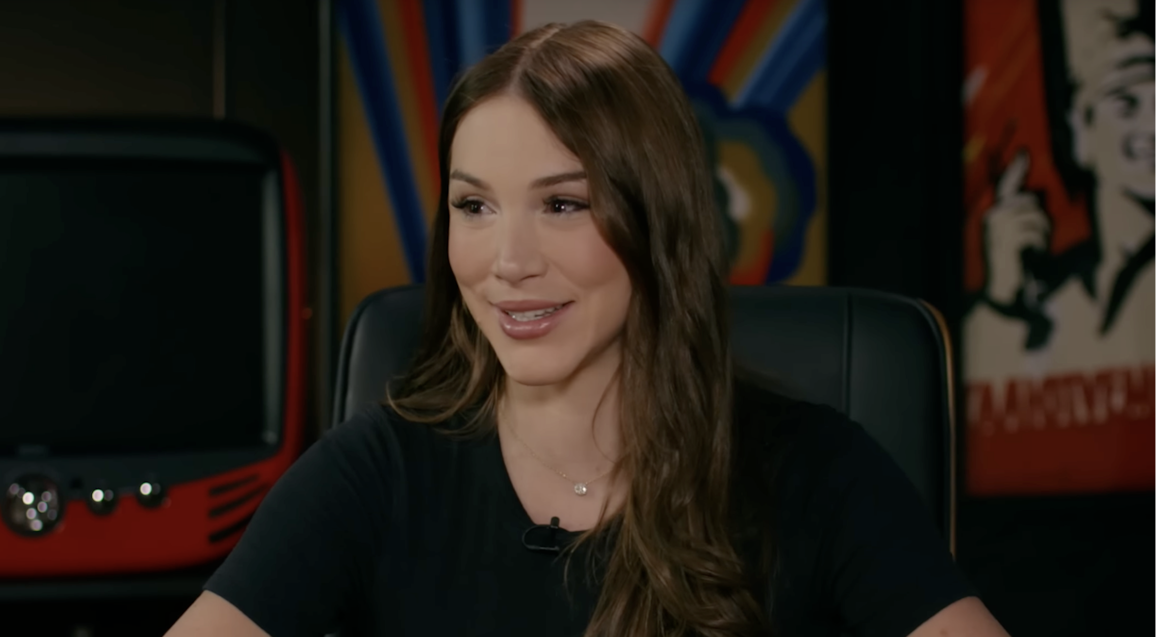 Mikhaila Peterson on the set of The Mikhaila Peterson Podcast